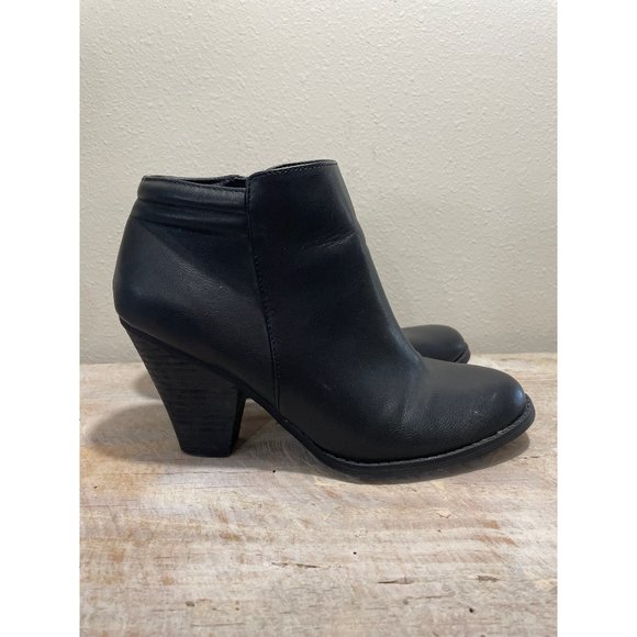 MIA Women's Size 9M Black LUCE Side‎ Zip Ankle Booties GG884A - Picture 3 of 9